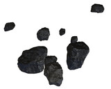 Meteoriten Gruppe, Meteoritenschauer, transparenter Hintergrund, png, isoliert, fels, meteorit