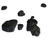 Meteoriten Gruppe, Meteoritenschauer, transparenter Hintergrund, png, isoliert, fels, meteorit