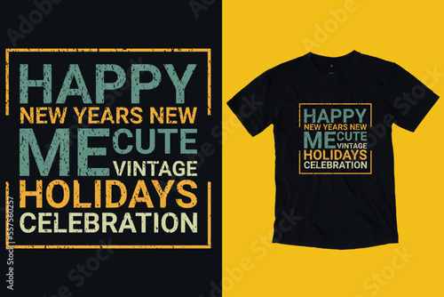 Happy New Year T-Shirt Design
