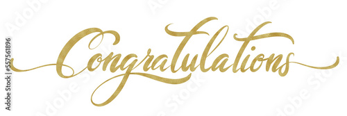 Congratulations typography hand written 