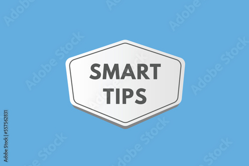 smart tips text Button. smart tips Sign Icon Label Sticker Web Buttons
