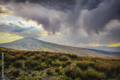 Upland moors landscape, Isle of Man, British Isles