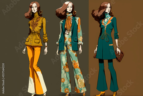 Vintage Vibes: A Sketch of 70s Fashion