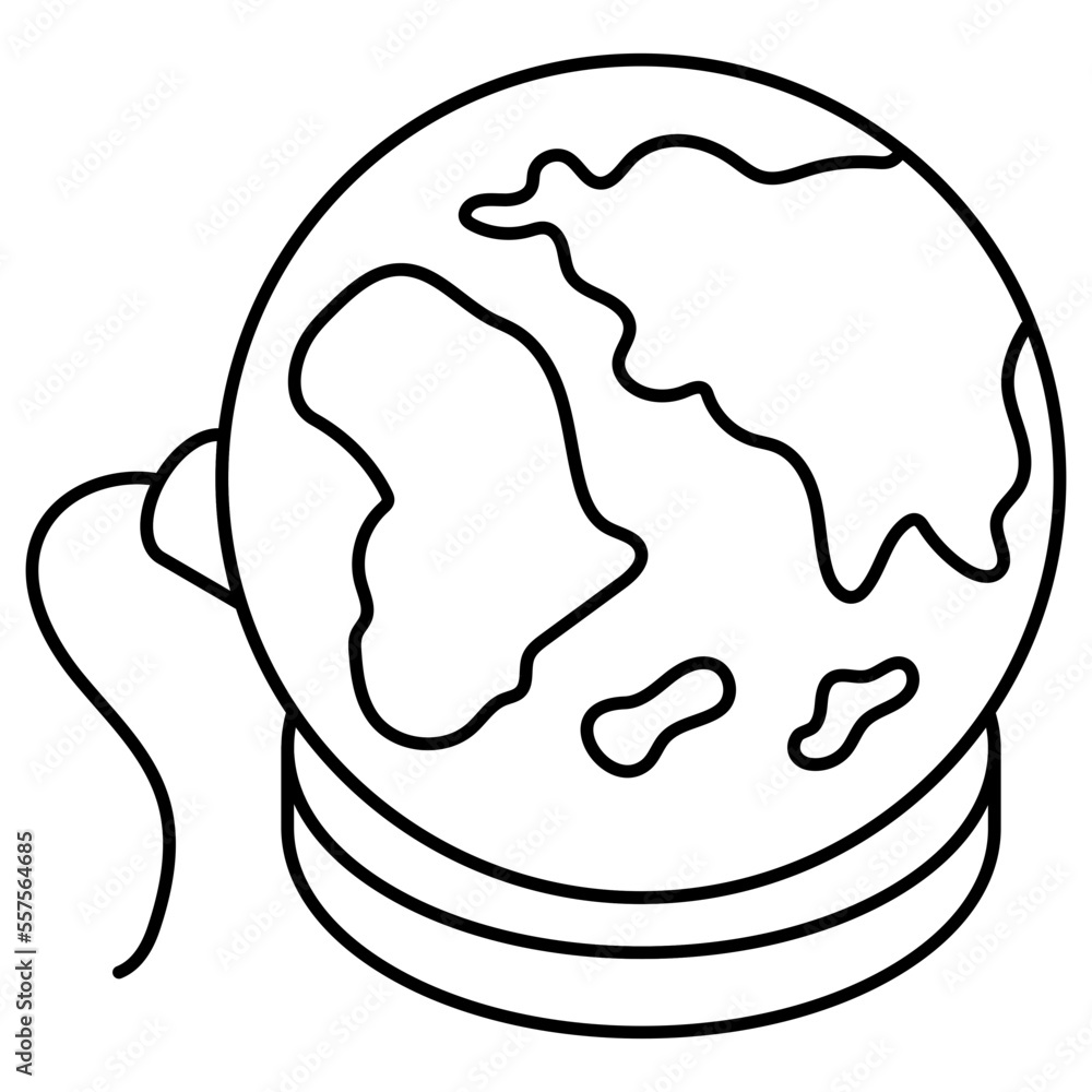 An icon design of globe, editable vector An icon design of globe, editable vector