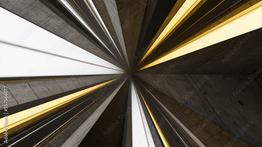 Obraz premium Futuristic Abstract Dark Background 3D Design