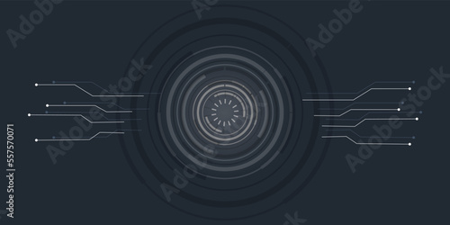 Abstract futuristic circle sci fi technology innovation concept background 