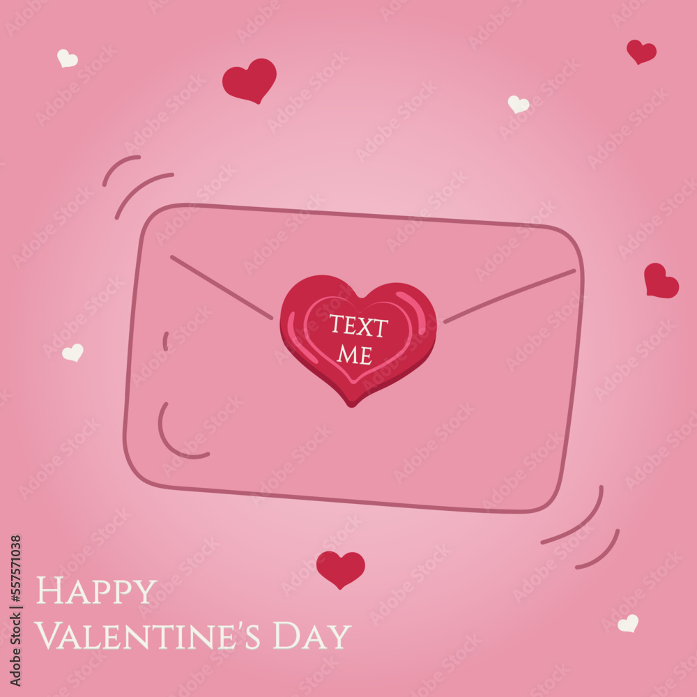 A letter with the inscription text me for Valentine's Day. Great for postcards, website, social networks, gift, for a declaration of love. A letter with the inscription text me for Valentine's Day. Great for postcards, website, social networks, gift, for a declaration of love.