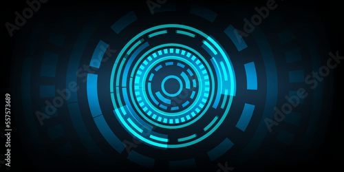 Abstract science fiction futuristic circular background