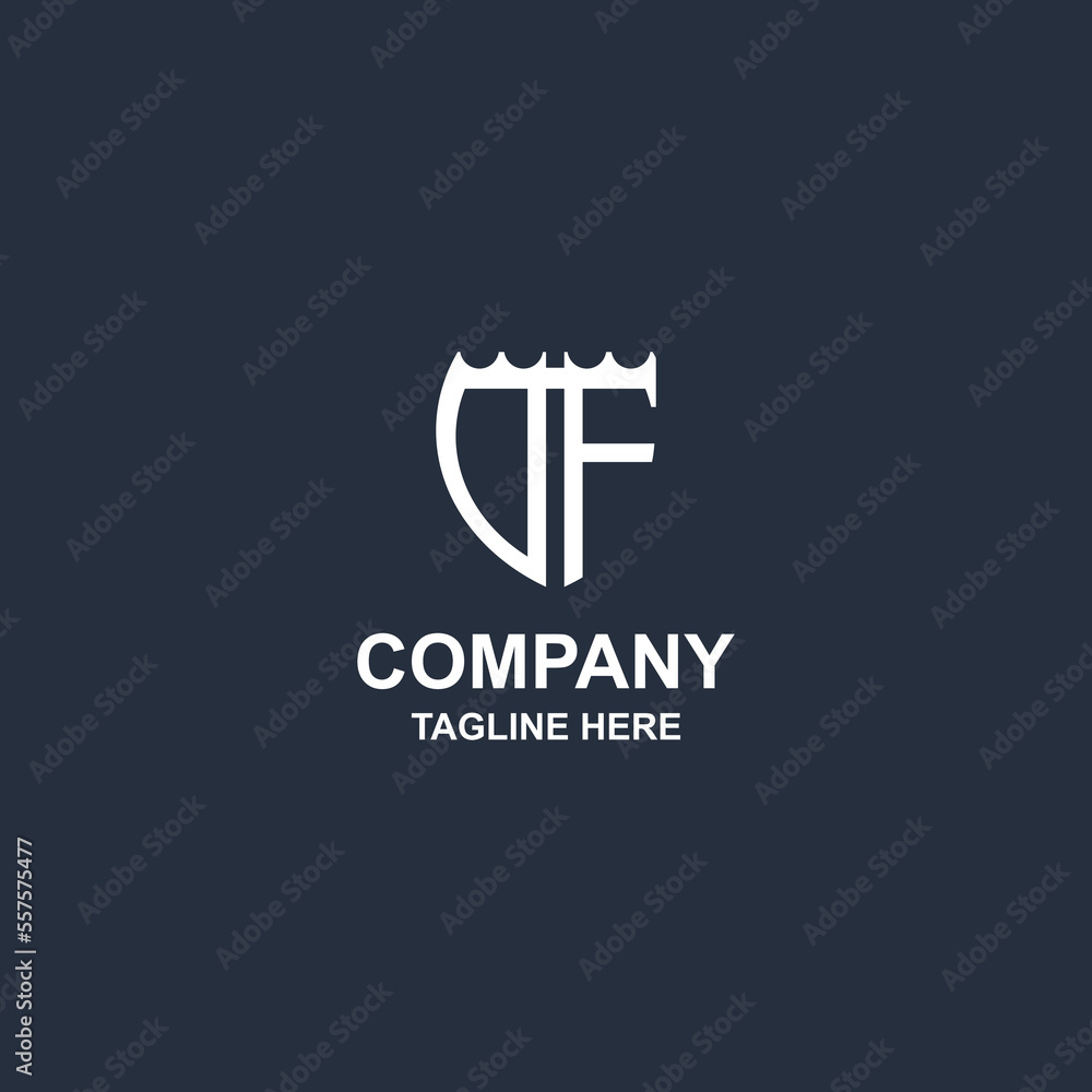 creative df monogram logo design