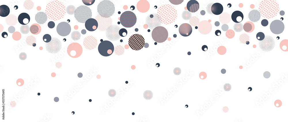 Modern geometric background with circles for text. Abstract creative concept for flyer, invitation, card, background, poster design. Circle of multi-layer overlay. Modern geometric background with circles for text. Abstract creative concept for flyer, invitation, card, background, poster design. Circle of multi-layer overlay.