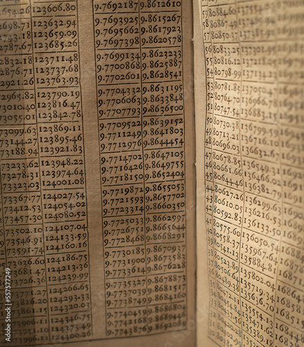 Tables of logarithms of an old book