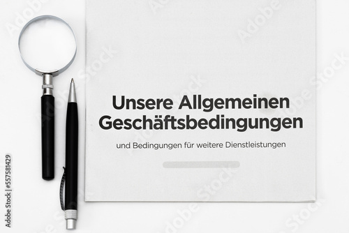 Prüfung der allgemeinen Geschäftsbedingungen