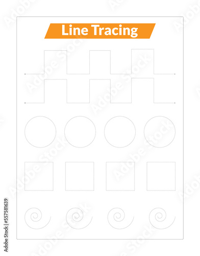 ABC Alphabet Letter Tracing Line Trace
