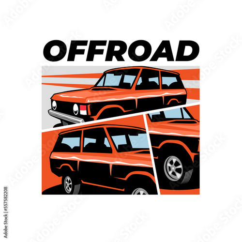 Cool car vector with comic style