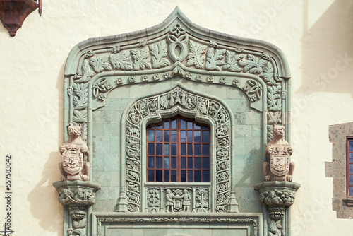 Obraz na płótnie Portal of the Columbus House aka Casa de Colon in Las Palmas, Canary Islands, Spain w salonie