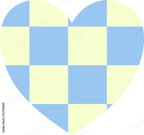 aesthetics cute checkers checkerboard heart shape decoration