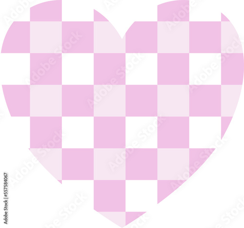 aesthetics cute checkers checkerboard heart shape decoration