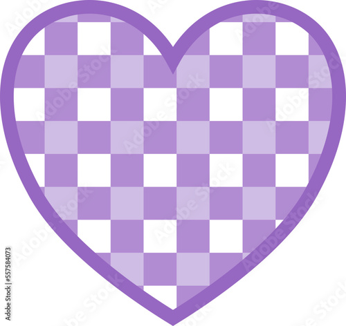aesthetics cute checkers checkerboard heart shape decoration
