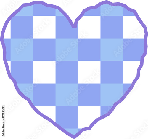 aesthetics cute checkers checkerboard heart shape decoration