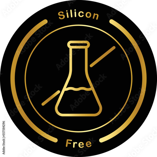 Silicone free vector logo icon.