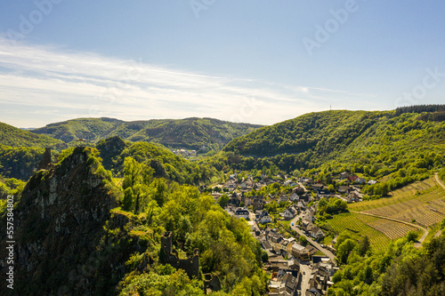 The City of Altenahr in the Ahrtal Valley from above (Rhineland Palatinate / Germany)