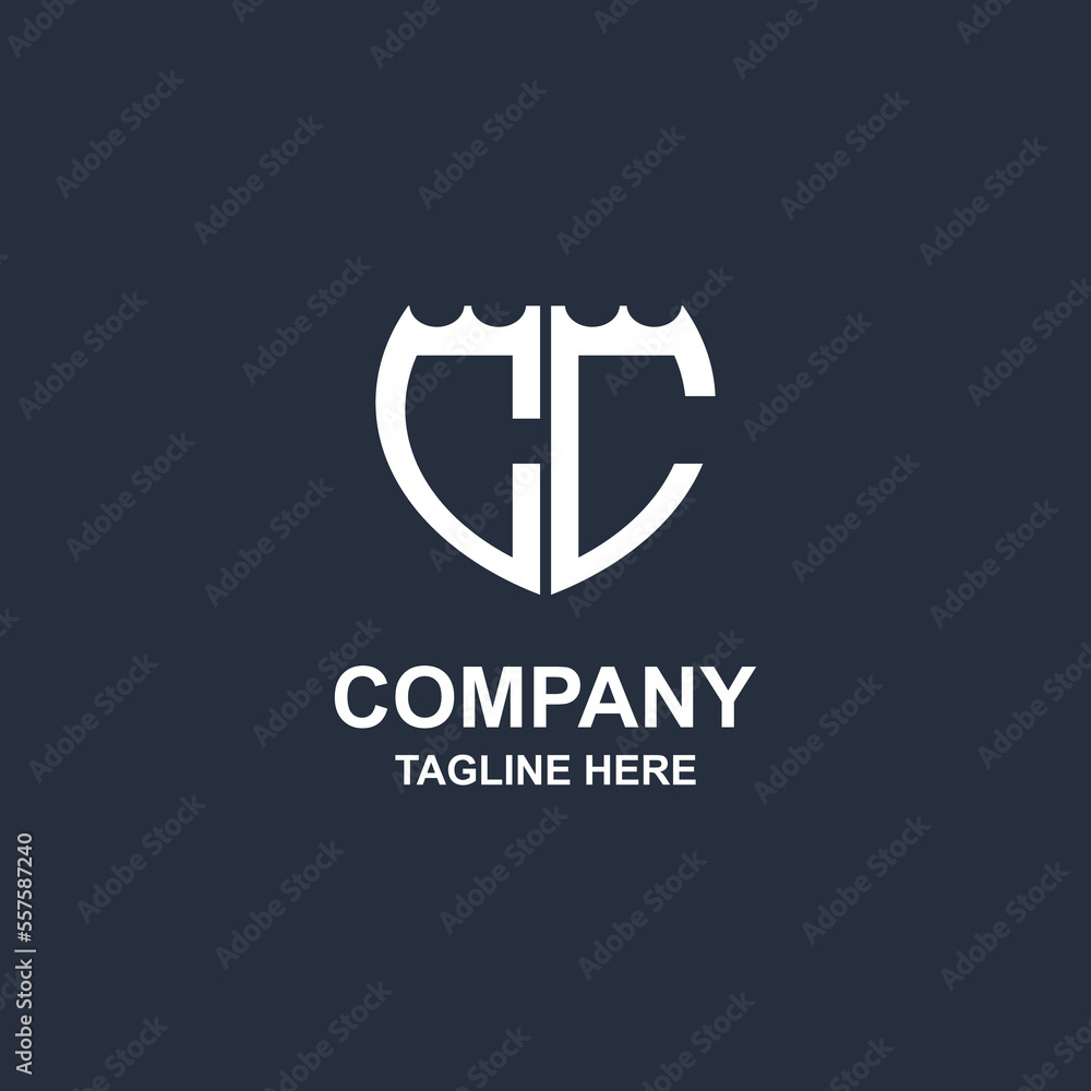 Obraz premium creative dc monogram logo design