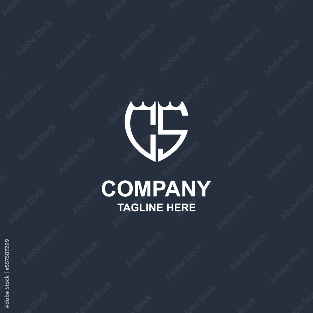 creative cs monogram logo design