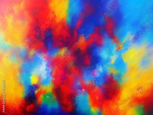 abstract painting created using generative AI technology