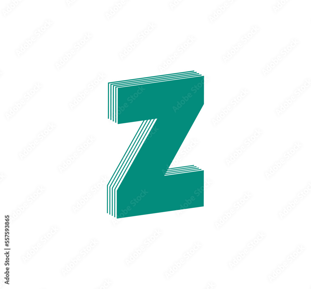3D Linear modern logo of letter Z. Number in the form of a line strip. Linear abstract design of alphabet number character and letter. logo, corporate identity, app, creative poster and more. 3D Linear modern logo of letter Z. Number in the form of a line strip. Linear abstract design of alphabet number character and letter. logo, corporate identity, app, creative poster and more.