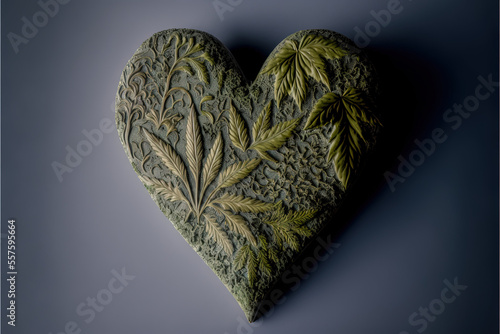 Cannabis Heart - AI Generated