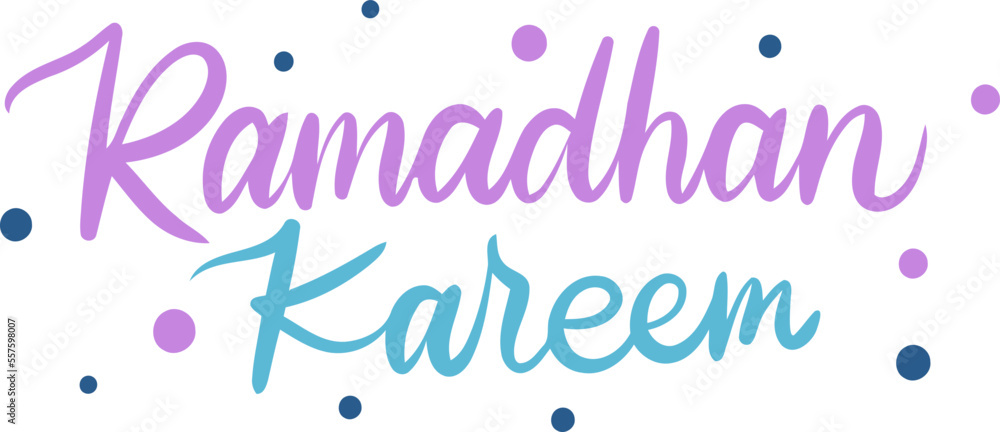 Fototapeta premium ramadhan handlettering decoration