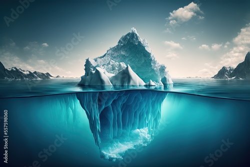 Iceberg - Hidden Danger And Global Warming Concept © Rarity Asset Club