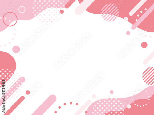 ピンク　母の日　ポップ 　フレーム　背景