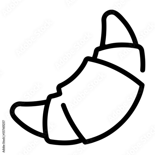 croissant line icon