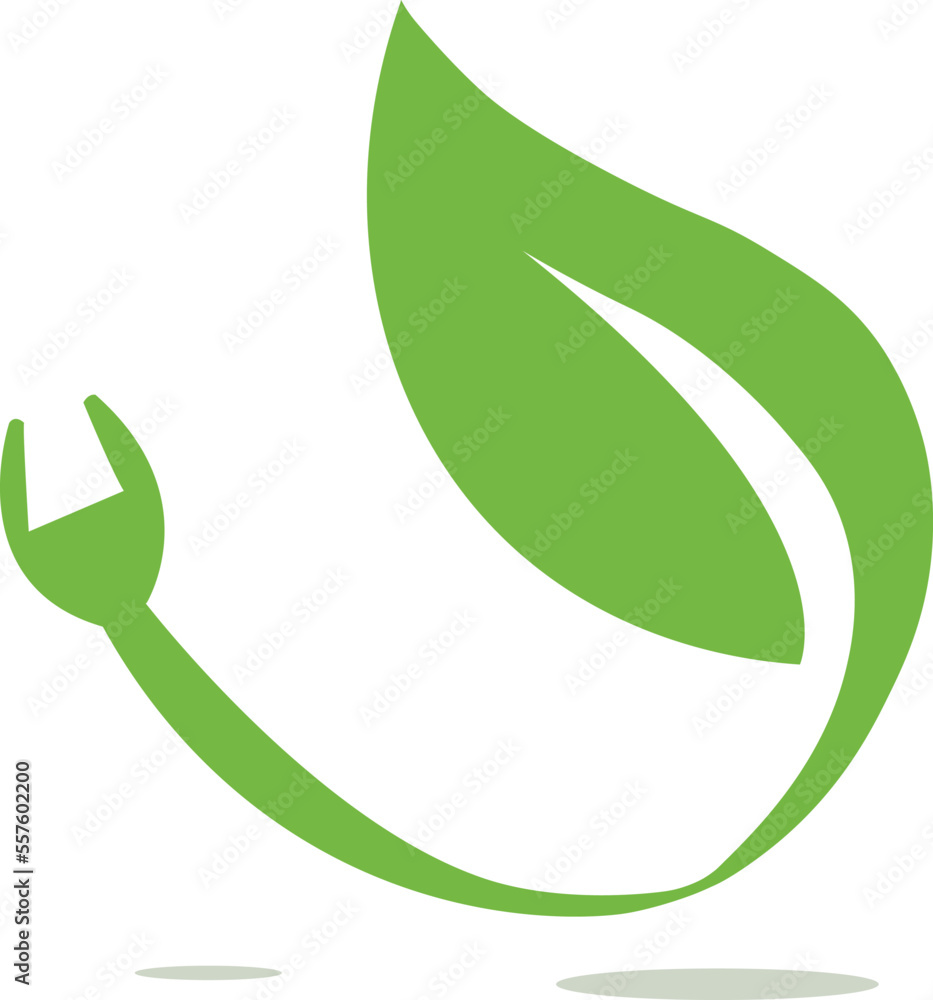 leaf plug icon design green color leaf plug icon design green color