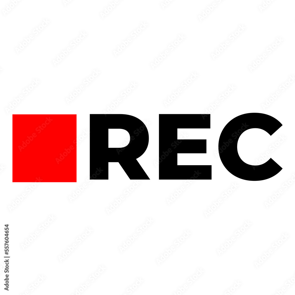 Record Button icon on Transparent Background Record Button icon on Transparent Background