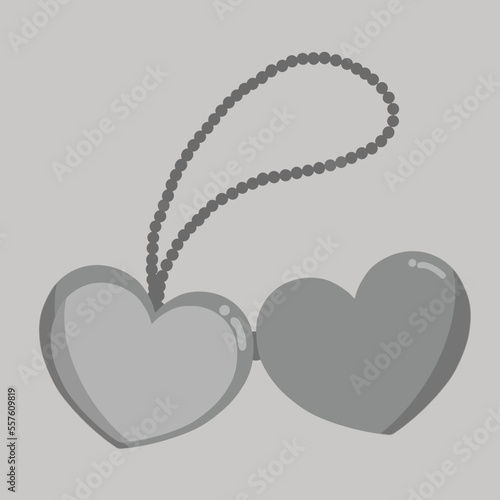 heart locket vector