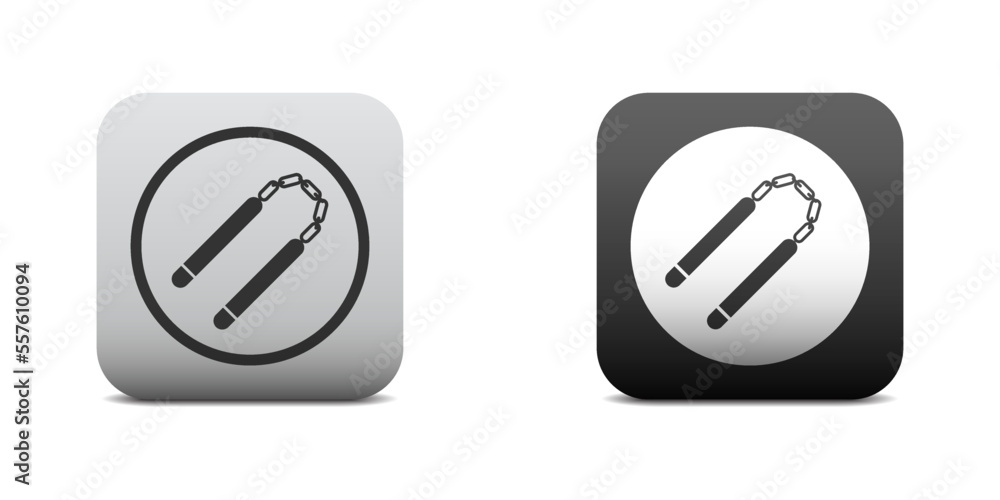 Nunchaku icon. Simple design. Vector illustration. Nunchaku icon. Simple design. Vector illustration.