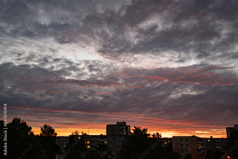 A timelapse of the evening sky after a rainy day. A timelapse of the evening sky after a rainy day.