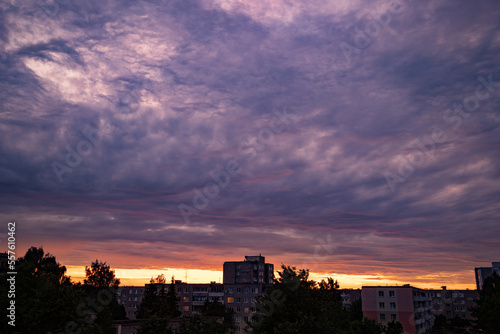 A timelapse of the evening sky after a rainy day.