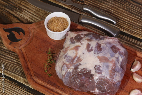 Carne de Cupim Assado na Churrasqueira / Baked Termite Meat on barbecue photo