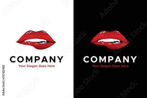 rosy red lips logo
