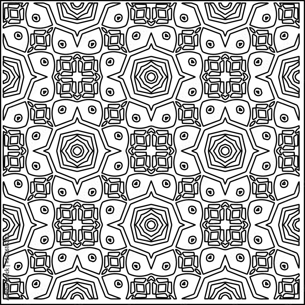 Stylish texture with figures from lines.
Abstract geometric black and white pattern for web page, textures, card, poster, fabric, textile. Monochrome graphic repeating design. Stylish texture with figures from lines.
Abstract geometric black and white pattern for web page, textures, card, poster, fabric, textile. Monochrome graphic repeating design.