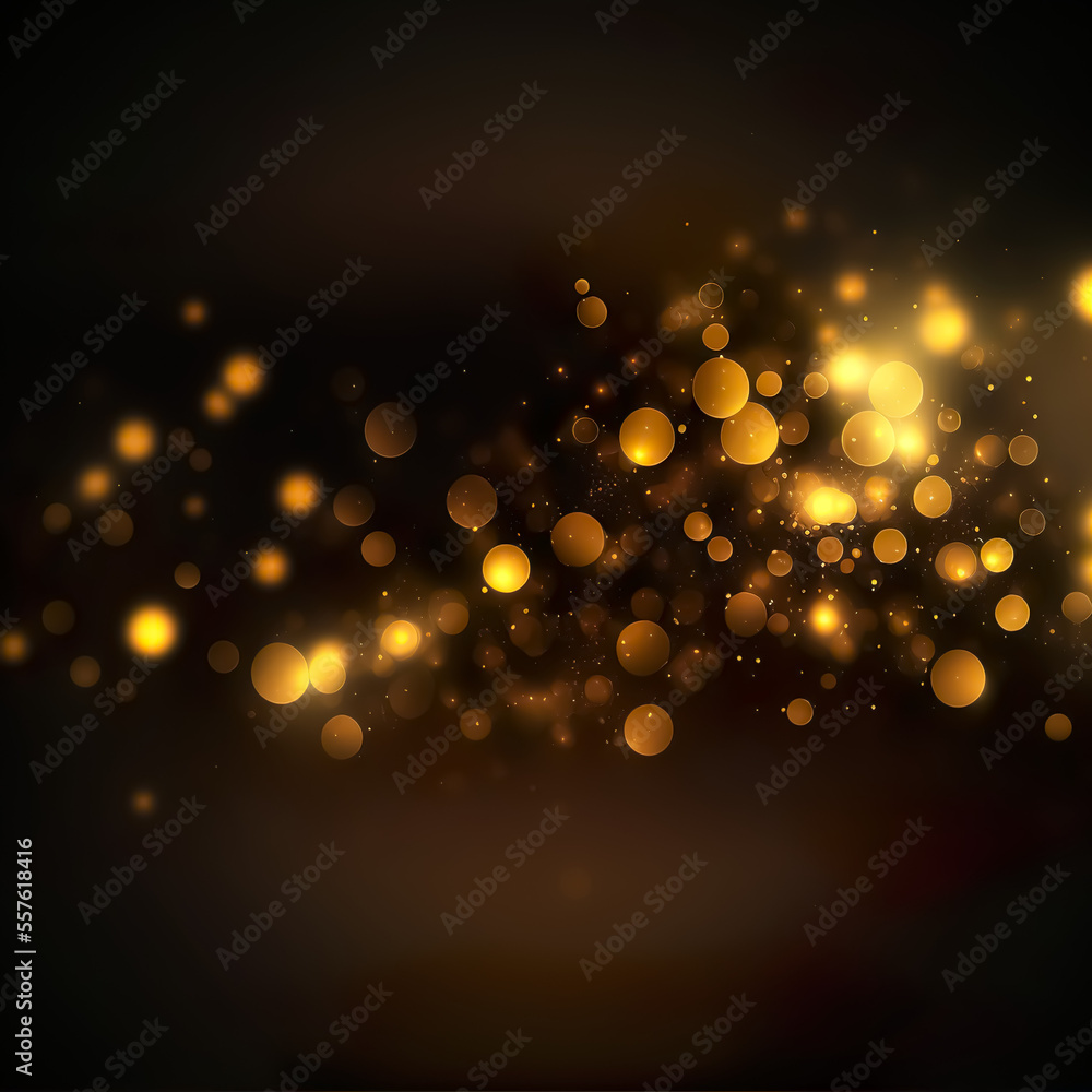 Golden particle darck backgraund Golden particle darck backgraund