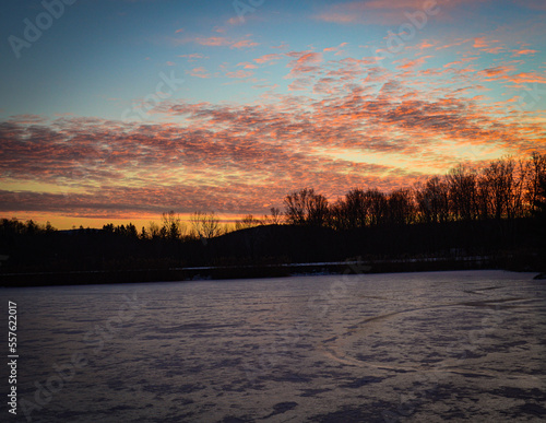 Sunset over Mount Anthony
View from Lake Paran, North Bennington Vermont 12.28.22