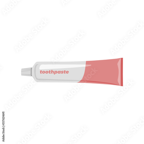 Realistic toothpaste vector illustration in trendy design style. Most wanted and high used editable graphic resources. Suitable and perfect for your design material.