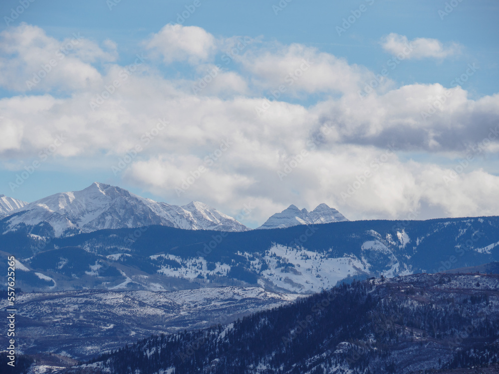 Views of the Colorado Rocky Mountains in the Winter