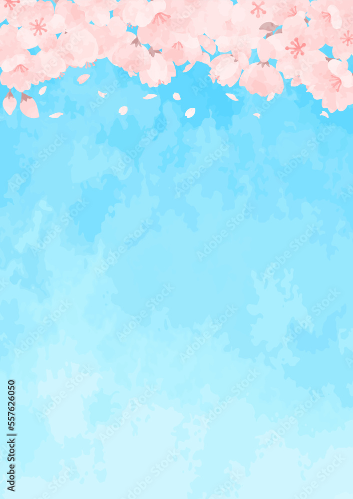 美しい桜の背景イラスト