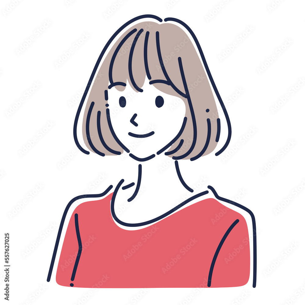 女性のイラスト素材 女性のイラスト素材