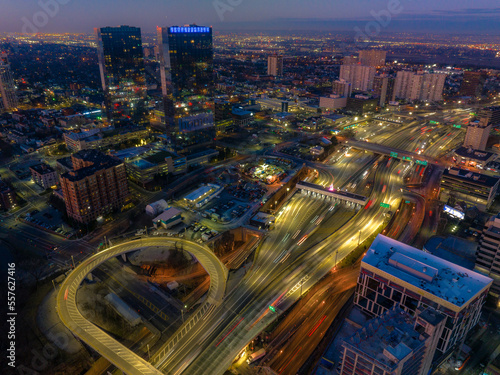 Aerial Drone Sunrise in Fort Lee, New Jersey  photo